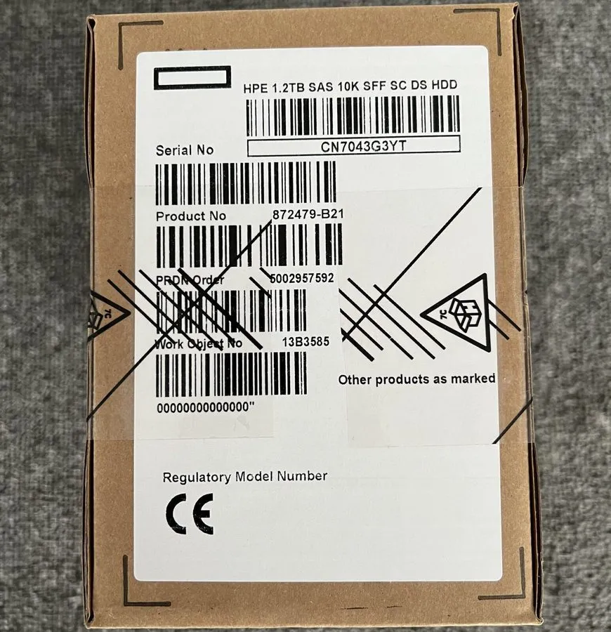 Жёсткий диск HPE 872479-B21 872737-001 1.2TB 10K 12Gb/s 2.5" SAS SC DS HDD G8 G9