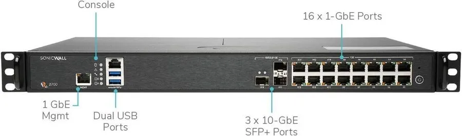 Межсетевой экран SonicWall NSA 2700 High Availability Firewall (02-ssc-7367)