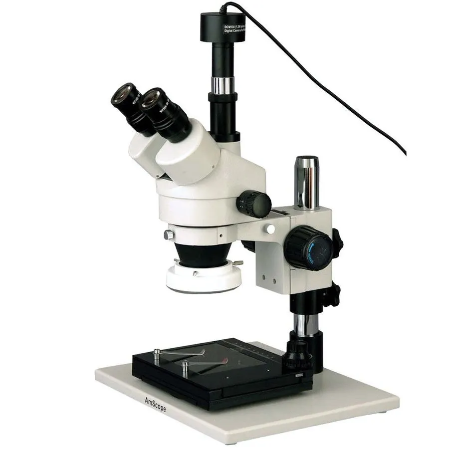 Микроскоп AmScope 3.5-90X Inspection Zoom Microscope+1.3M Digital Camera+Fluores