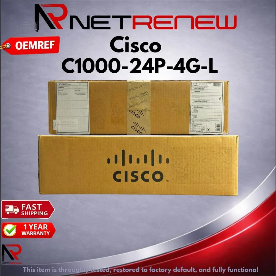 Коммутатор C1000-24P-4G-L Catalyst 1000 24-Port Gigabit PoE+ Switch 4x1G SFP 195