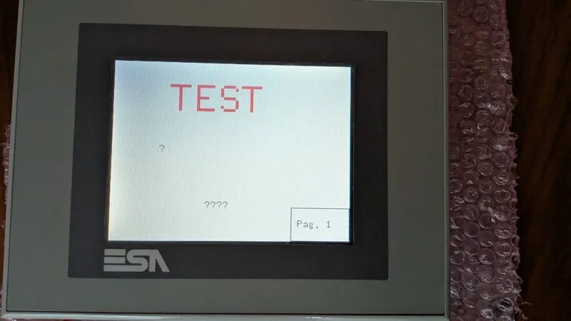 Панель оператора ESA VT565W ESA Touch Panel HMI vt565wa00000 — фото лота 1