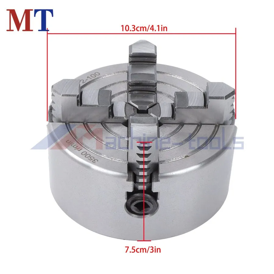 Режущий инструмент Industrial 4-Jaw Lathe Chuck K72-100 100mm