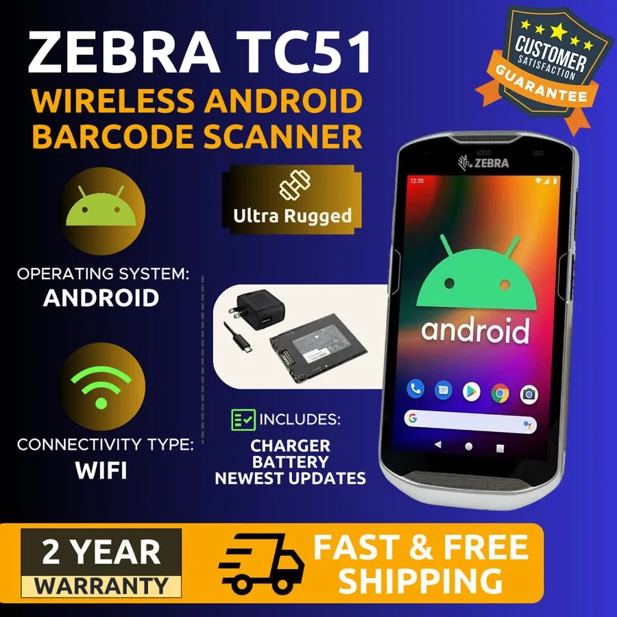 Терминал сбора данных Zebra TC22 Wireless Inventory Handheld, Android 14, 2D/1D/