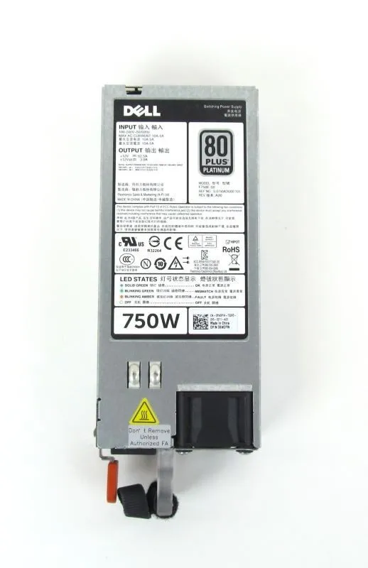 Блок питания Dell 750 W Hot Swap Power Supply PowerEdge R520 R620 R720 06W2PW 6W