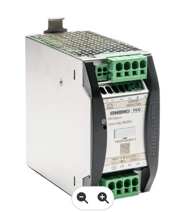 Блок питания RHINO PRO PSRP-24-240-3 24VDC 10A 240W DIN Rail Power Supply 480VAC — фото лота 1