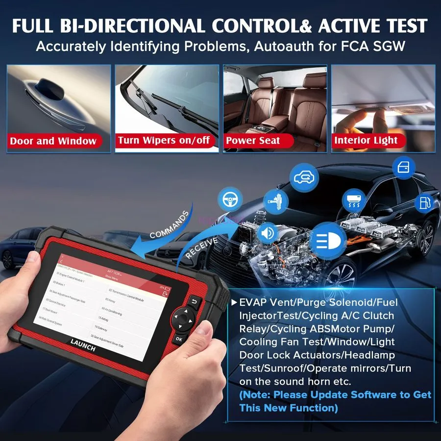 Диагностический сканер LAUNCH CRP919E CRP909E CRP129E PLUS OBD2 Car Diagnostic T — фото лота 3