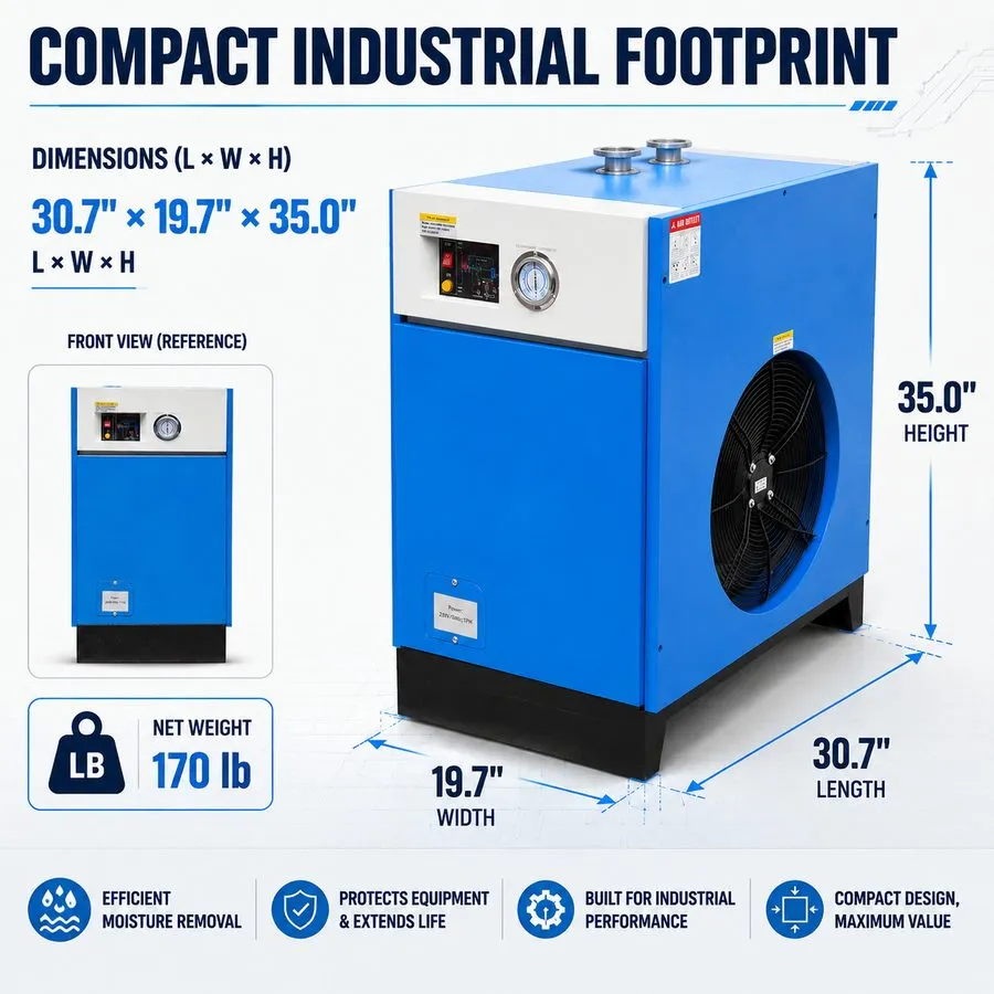 Компрессор Air Dryer 220V/60HZ Refrigerated Compressed System 227CFM 50HP air co