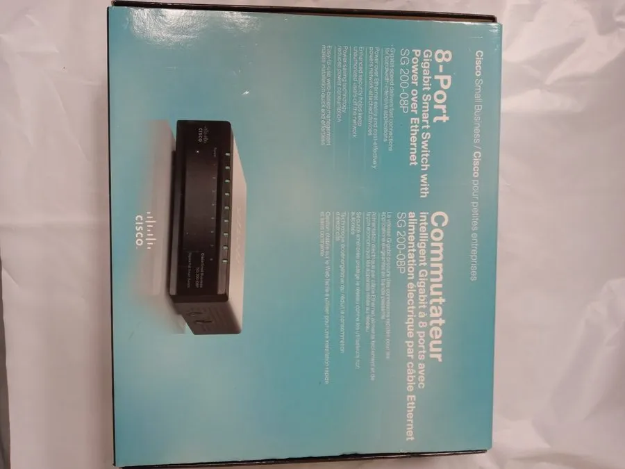 Коммутатор Cisco SG200-08P 8-port Gigabit PoE Smart Switch (SLM2008PT)