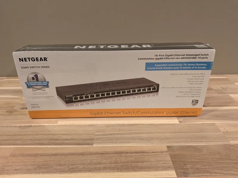 Коммутатор NETGEAR GS316-100NAS 16 Ports Standalone Ethernet Switch
