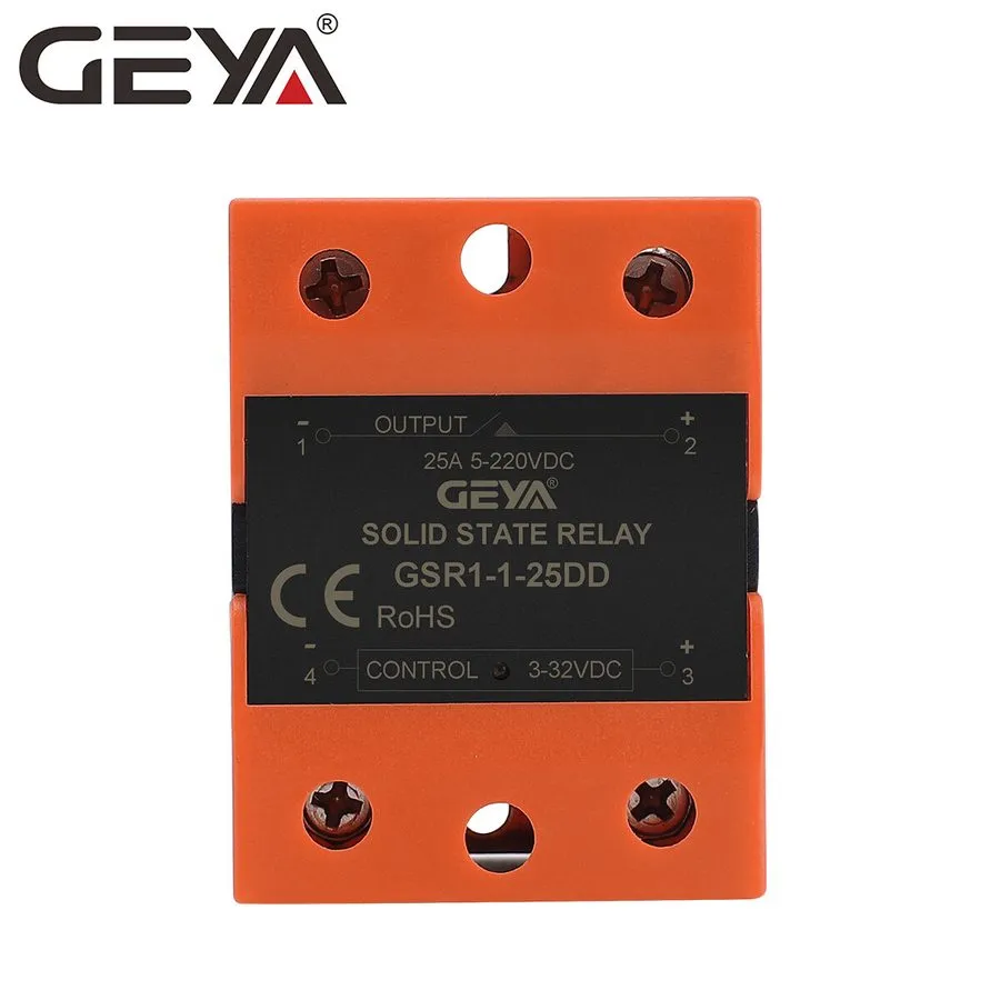Реле GEYA Single Phase SSR Solid State Relay DC-AC DC-DC AC-AC SSR-10/25/40A GSR — фото лота 2