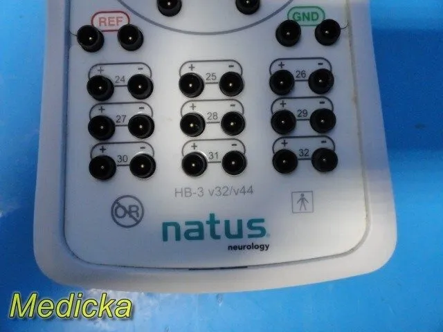Медицинское оборудование 2016 Natus HB‑3 v32/v44 32‑Channel EEG Headbox REF 515‑ — фото лота 1