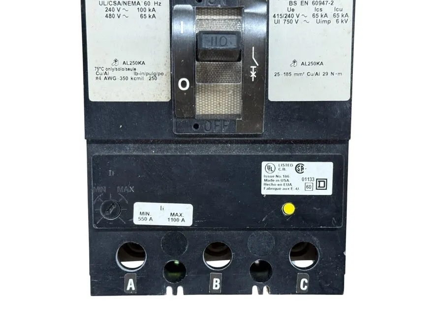 Автоматический выключатель Square D KC KC34110 3 Pole 110 Amp 480V Gray Label Ci