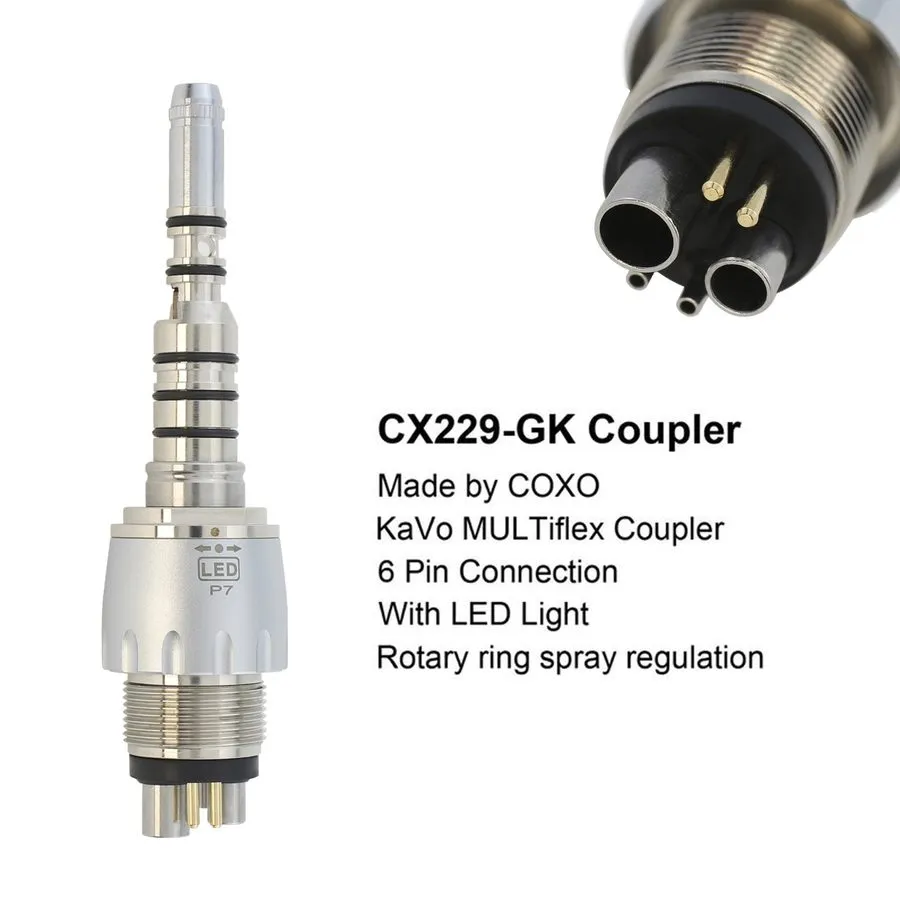 Стоматологический наконечник COXO Dental Handpiece Fiber Optic High Speed Turbin — фото лота 3