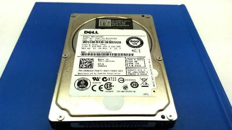 Жёсткий диск Dell 600GB 10K SAS 6Gb/s 2.5" SFF Enterprise HDD 5R6CX 05R6CX