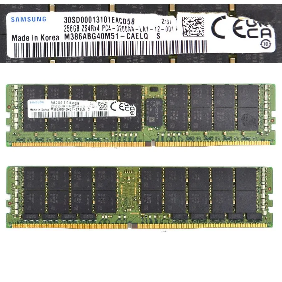 Модуль памяти Samsung M386ABG40M51-CAE 256GB DDR4 3200MHZ PC4-25600 ECC LRDIMM — фото лота 1