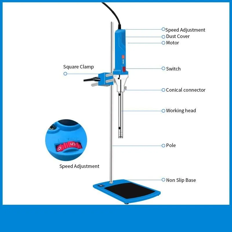 Гомогенизатор High Speed Homogenizer High Shear Lab Emulsifier Disperser Mixer 7 — фото лота 2