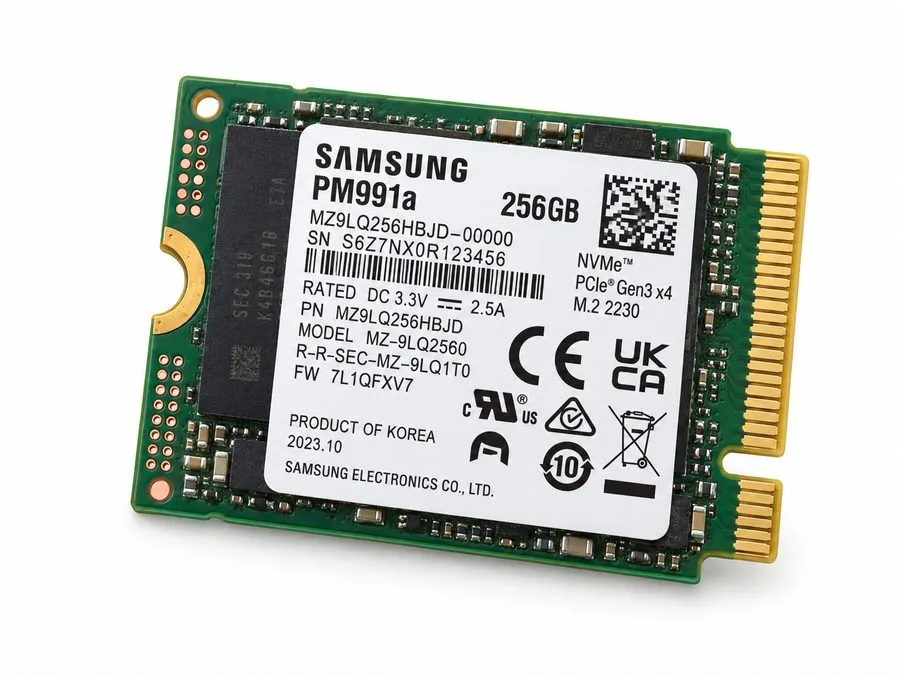 SSD-накопитель BLACK SAMSUNG PM991A 256GB M.2 NVME SSD SOLID STATE DRIVE