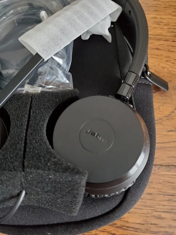 Jabra ENC060 Wired Headset USB-A Dual Black w/ Black Carrying Bag