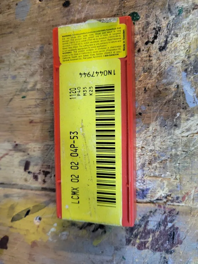 Режущий инструмент Sandvik LCMX 02 04P-53 9N0468019 Carbide Insert Grade 3040 Lo