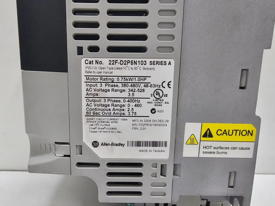 Частотный преобразователь Allen-Bradley 22F-D2P5N103 PowerFlex 4M- 0.75 kW (1 HP