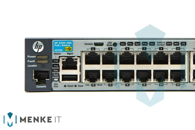 Коммутатор J9836A HPE Aruba 2920-48G-PoE+ 48Port 740W Switch HPE RENEW PULL BULK