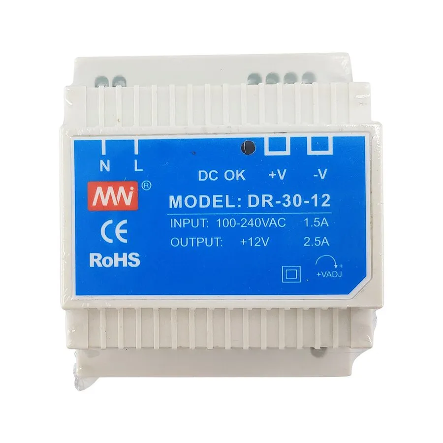 Блок питания 2.5A Industrial DIN Rail Power Supply,DR-30-12 30W Single Output 12