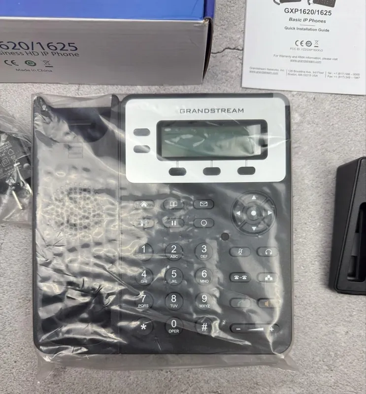 Grandstream GXP1620 1625 VoIP IP Phone with Dual Lines HD Audio and LCD Display