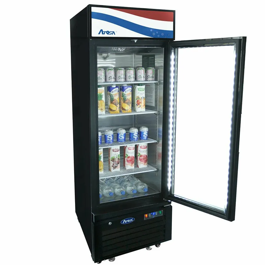 Холодильный шкаф 1 Single Glass Door Display Refrigerator Reach In NSF Cooler At — фото лота 1