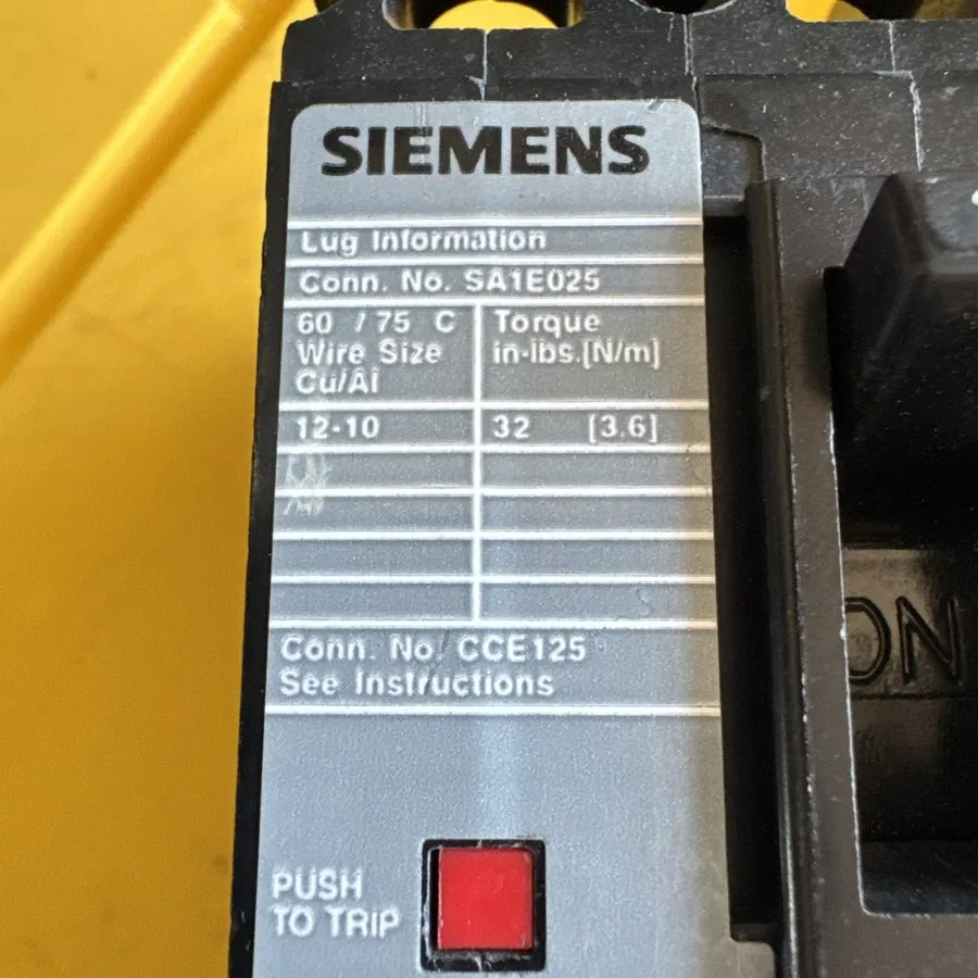 Автоматический выключатель Siemens SA1E025 Sentron 25 Amp Circuit Breaker ED42B0