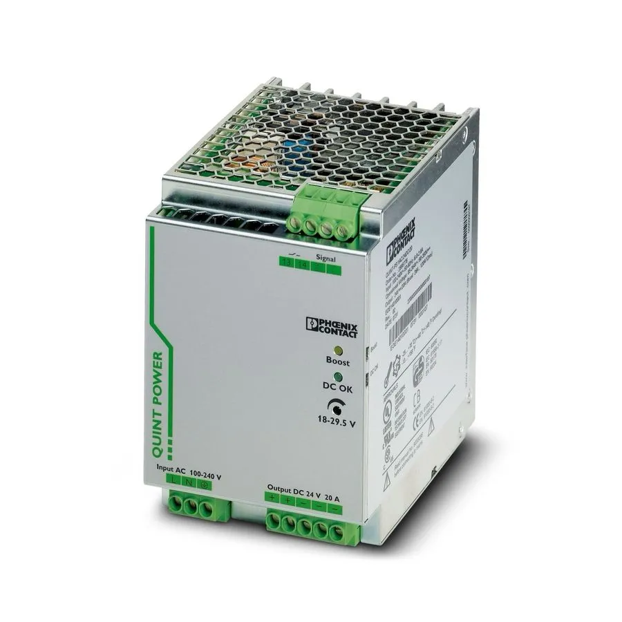 Блок питания 24V DIN Rail Power Supply Phoenix Contact 2866776 QUINT PS/1AC/24DC — фото лота 1