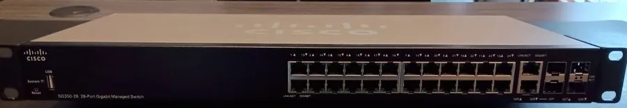 Коммутатор Cisco SG350-28 28-Port Gigabit Managed Switch, Non-PoE ( )