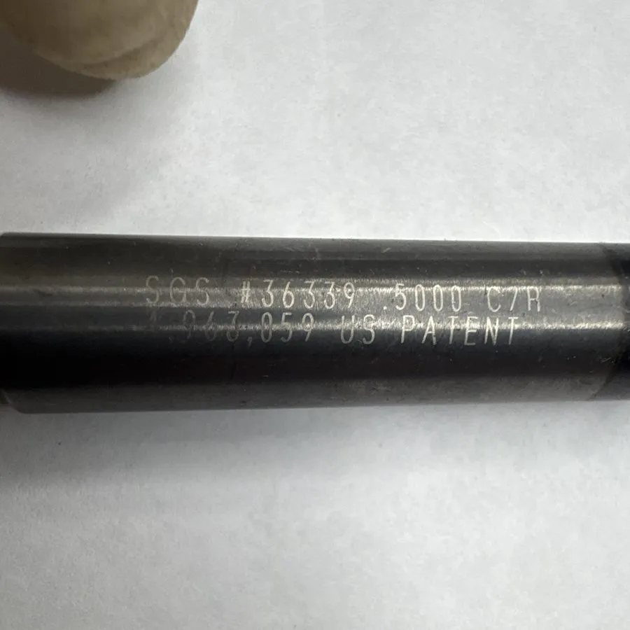 Режущий инструмент SGS 36339-5000-C/R 1/2” 3-Flute Solid Carbide Square End Mill — фото лота 2