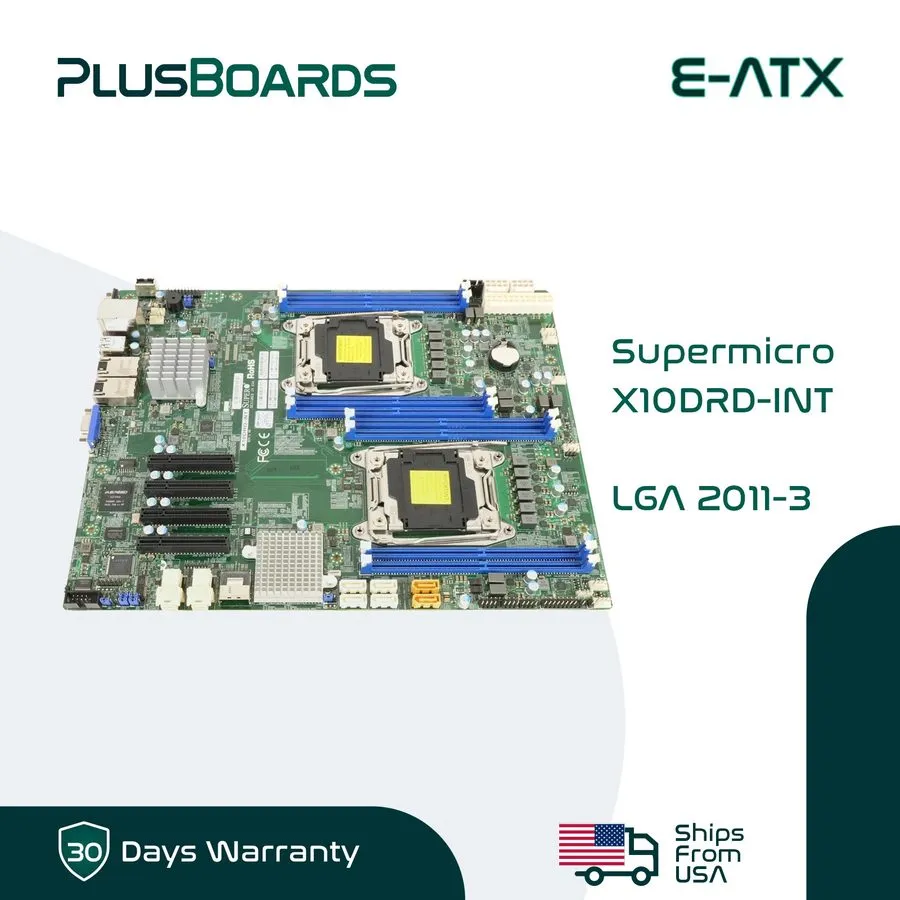 Материнская плата Supermicro X10DRD-iNT Server Motherboard E5 V3/V4, U.2, IPMI,  — фото лота 1