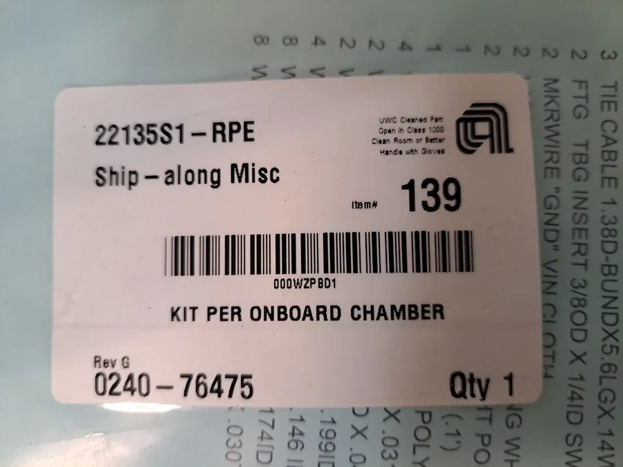 Электронный компонент Applied Materials AMAT 0240-76475 Kit Per Onboard Chamber 