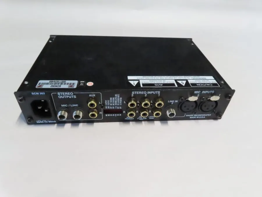 Микшерный пульт Shure SCM262 Microphone Mixer 2 SLIGHTLY DAMAGED KNOBS w5c