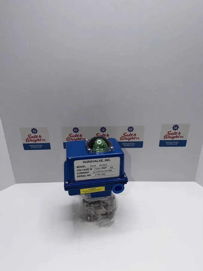 Клапан Duravalve EA7004 1” DM340 Stainless Steel Ball Valve DR-2B Actuator 115VA — фото лота 1