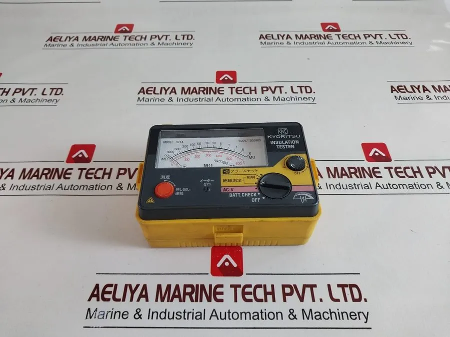 Тестер Kyoritsu 3214 Insulation Tester 500V/1000M OHM 0-600V — фото лота 1