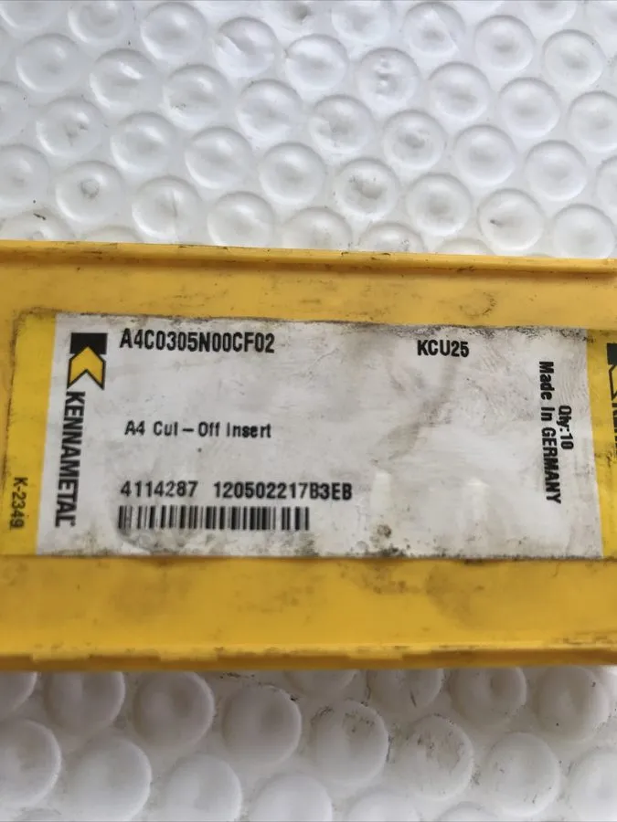 Режущий инструмент Kennametal A4C0305N00CF02 KCU25 Carbide Insert 4114287 — фото лота 1