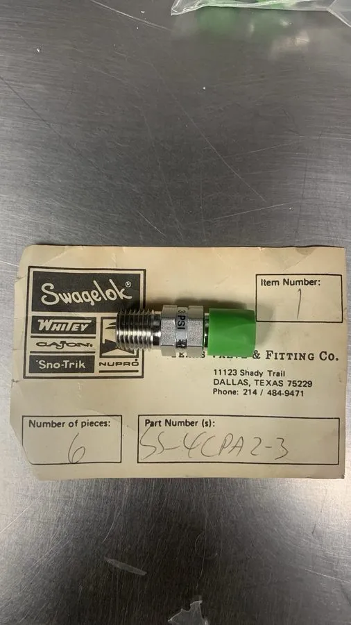 Клапан Swagelok SS-4CPA2-3 Stainless Steel 1-Piece Poppet Check Valve FNSP