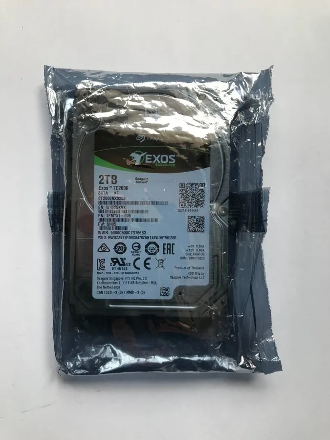 Жёсткий диск Seagate ST2000NX0253 Exos 7E2000 2TB SATA 6Gb/s 7200 RPM 2.5” Hard