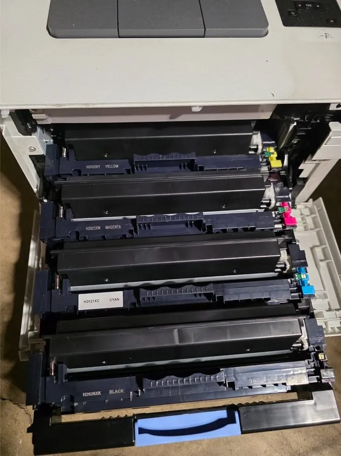 Лазерный принтер HP Color LaserJet Pro M454dn Duplex Network Laser Printer with  — фото лота 1