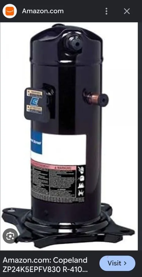 Компрессор 2.0 Ton Copeland Scroll Compressor ZP24K5EPFV830 — фото лота 2