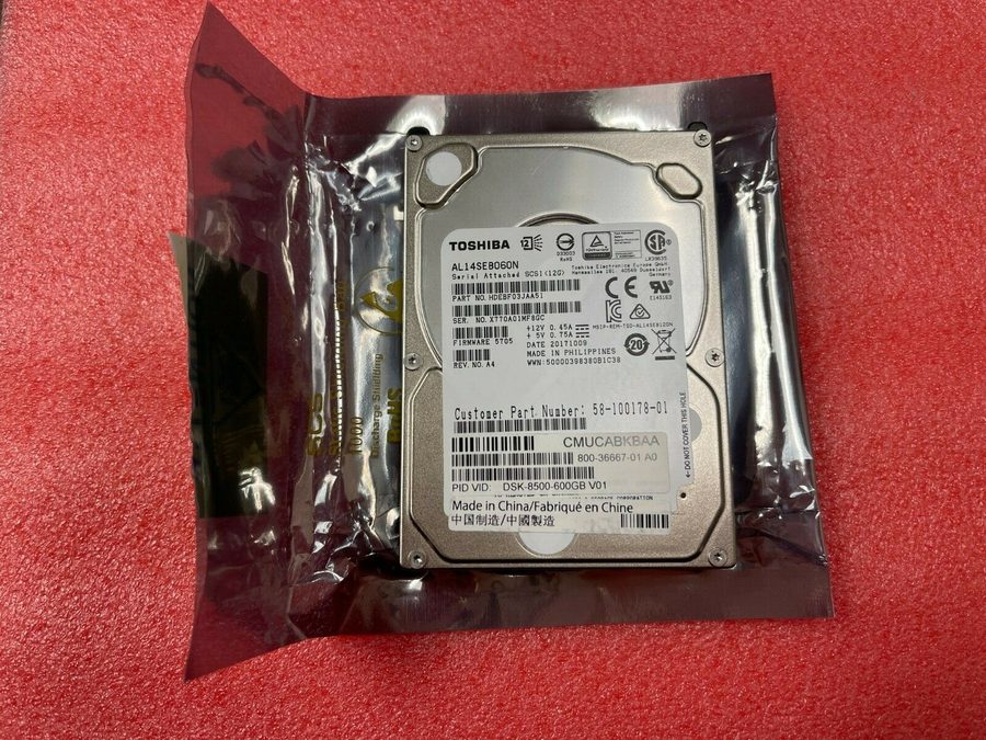 Жёсткий диск 0453KG DELL 453KG AL14SEB060N 600GB 10K SAS 12Gbps 2.5" HDD Hard Dr