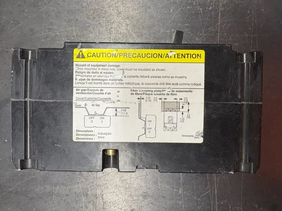 Автоматический выключатель SQUARE D FCP34100 THERMAL-MAGNETIC 3P 100 AMP 480V CI — фото лота 2