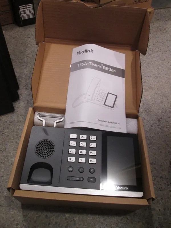 IP-телефон Yealink T55A-Teams Edition HD IP Phone SIP-T55A Black