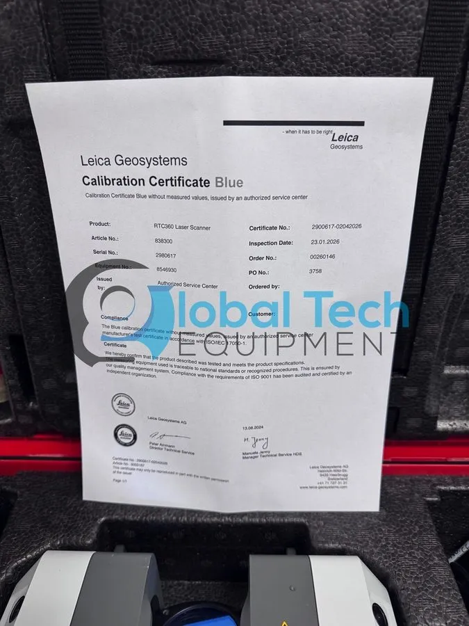 Геодезический прибор 2019 Leica RTC360 3D Scanner Package (2026 Calibration Cert
