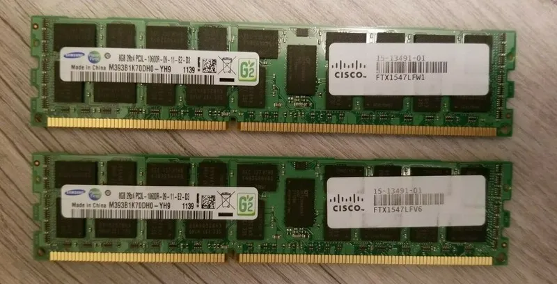 Модуль памяти Samsung 8GB ram DDR3 10600R ECC M393B1K70DH0 Registered Server RAM