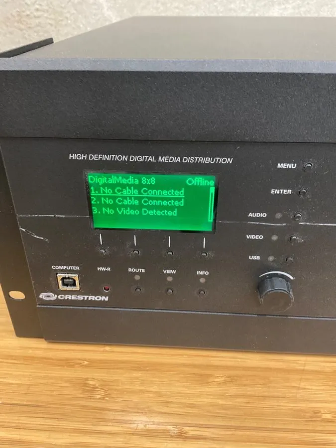 Видеокоммутатор Crestron DM-MD8X8 Digital Media Switcher w/ 10 Cards DM/HDMI/DSP