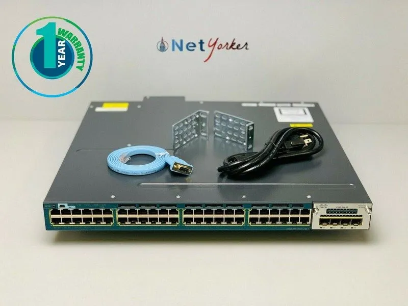 Коммутатор Cisco WS-C3560X-48PF-L Ethernet PoE+ ports w/ 1100W AC P/S