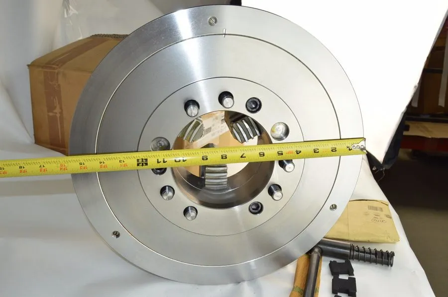Режущий инструмент Rohm 3 Jaw 16" Self Centering Manual Lathe Chuck A1-8 Mount K — фото лота 1